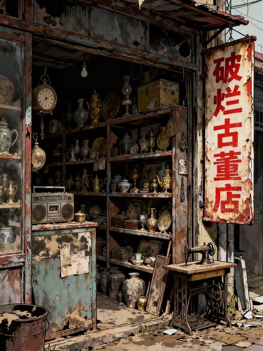 破烂古董店封面